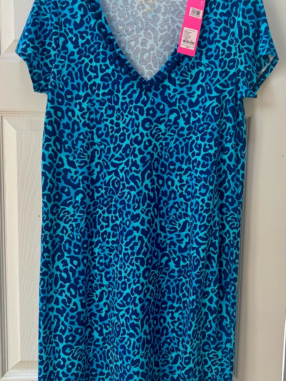 NWT Lilly Pulitzer sz M Oyster Bay navy My favorite spot print dress